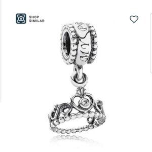Pandora My Princess Tiara Charm Sterling Si